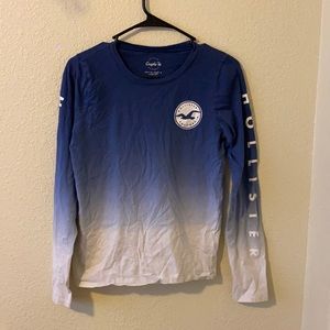 blue ombré hollister tee/ M